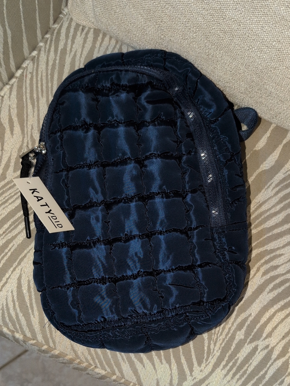 Katydid Navy Quilted Sling / Crossbody Bag NWT